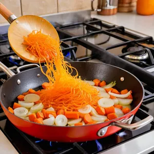 Рецепт Куриный суп-лапша с кабачками и укропом - Обжарка лука и моркови