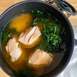 Рецепт Куриный суп-лапша с тофу и водорослями - Добавление лапши и водорослей
