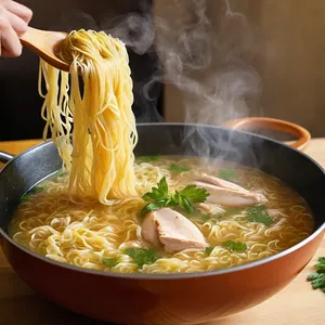 Рецепт Куриный суп-лапша с вялеными томатами и орегано - Добавление лапши