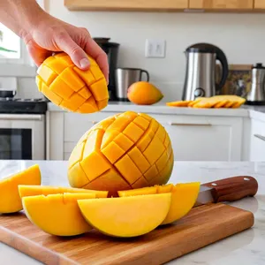 Рецепт Квашеная капуста с манго и куркумой - Подготовка манго
