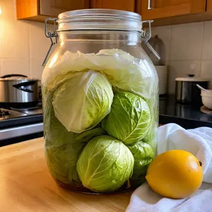 Рецепт Квашеная капуста с манго и куркумой - Ферментация