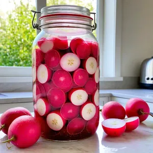 Рецепт Квашеная редька с медом и горчицей - Квашение редьки
