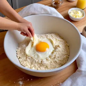 Рецепт Лососевый пирог с шампиньонами и сыром - Приготовление теста
