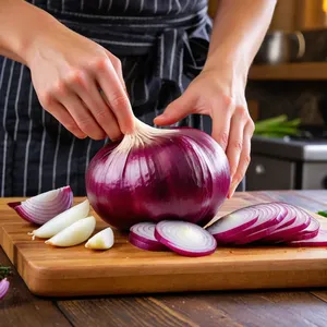 Рецепт Луковый суп с шафраном и хрустящим луком-шалот - Подготовка лука