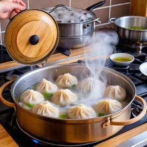 Рецепт Манты с грушей и уткой - Приготовление мантов