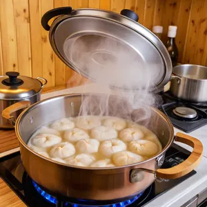 Рецепт Манты с картофелем и говядиной - Приготовление мантов