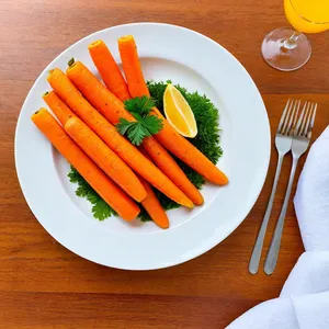 Рецепт Маринованная морковь с куркумой и чесноком - Подача