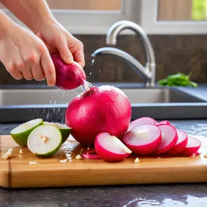 Рецепт Маринованная редька с медом и горчицей - Подготовка редьки и овощей