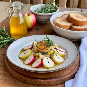 Рецепт Маринованная репа с яблоком и розмарином - Подача