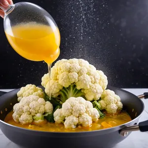 Рецепт Маринованная цветная капуста с куркумой и тмином - Бланширование капусты