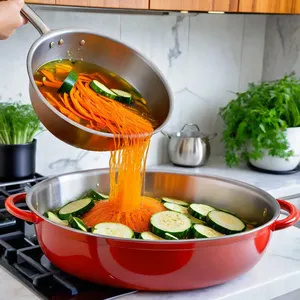 Рецепт Маринованные кабачки с морковью и перцем чили - Бланширование овощей