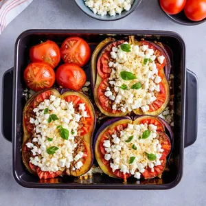 Рецепт Мясная запеканка с баклажанами и фетой - Сборка запеканки