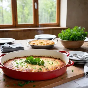 Рецепт Мясная запеканка с баклажанами и фетой - Подача