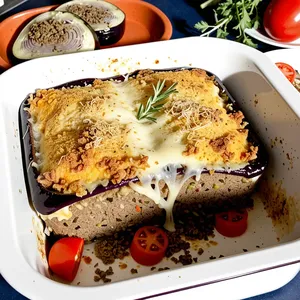 Рецепт Мясная запеканка с баклажанами и маасдамом - Сборка запеканки