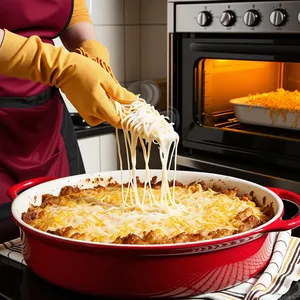 Рецепт Мясная запеканка с баклажанами и маасдамом - Запекание