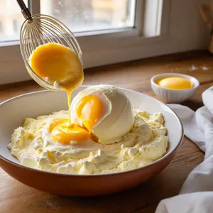 Рецепт Мясная запеканка с кабачками и сыром - Приготовление заливки