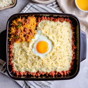 Рецепт Мясная запеканка с кабачками и сыром - Сборка запеканки