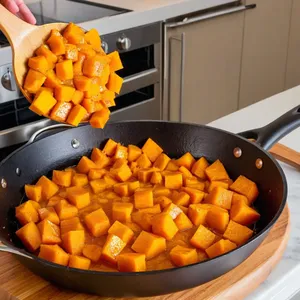 Рецепт Мясная запеканка с тыквой и пармезаном - Подготовка тыквы