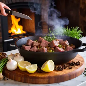 Рецепт Мясной пирог с бараниной и можжевельником - Подготовка начинки