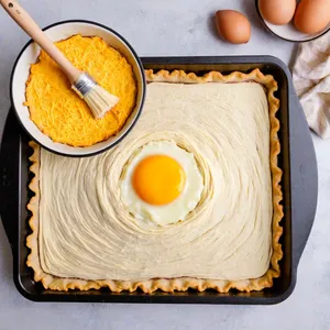 Рецепт Мясной пирог с грибами и сыром - Формирование пирога