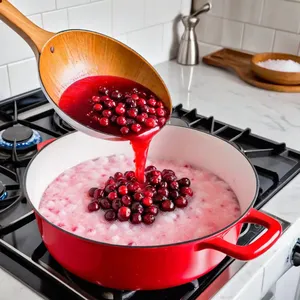 Рецепт Мясной пирог с индейкой и клюквенным соусом - Приготовление клюквенного соуса