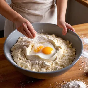 Рецепт Мясной пирог с свининой и яблоками - Подготовка теста