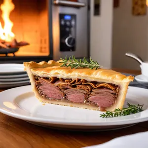 Рецепт Мясной пирог с телятиной и тимьяном - Подача