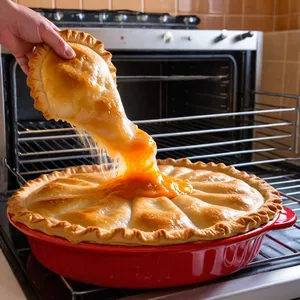 Рецепт Мясной пирог с уткой и апельсиновым соусом - Выпекание