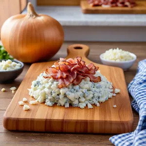 Рецепт Мясные конвертики с беконом и голубым сыром - Подготовка ингредиентов