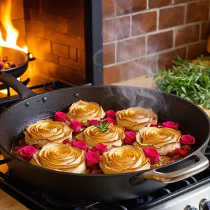 Рецепт Мясные розочки с пармезаном и вялеными томатами - Обжарка розочек