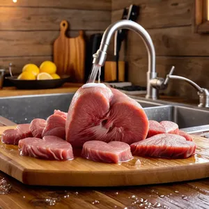 Рецепт Мясные сердечки с гранатовым соусом и кедровыми орешками - Подготовка мясных сердечек