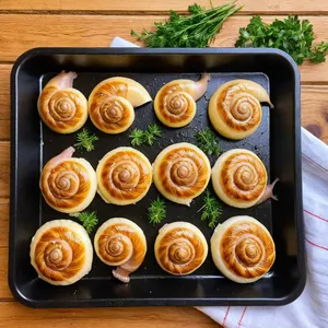 Рецепт Мясные улитки с чесночным кремом и зеленью - Формирование улиток