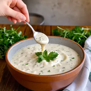 Рецепт Мясные улитки с чесночным кремом и зеленью - Приготовление чесночного крема