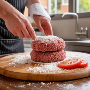 Рецепт Мясные веерки с ананасовым чатни и карри - Формирование веерков