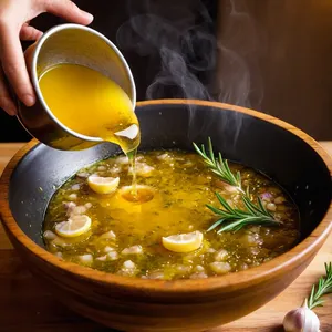 Рецепт Мясные веерки с брусничным соусом и розмарином - Приготовление маринада