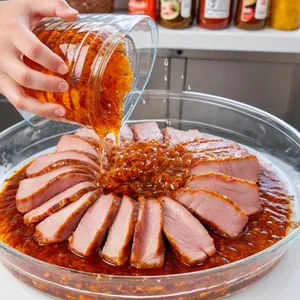 Рецепт Мясные веерки с брусничным соусом и розмарином - Маринование мяса