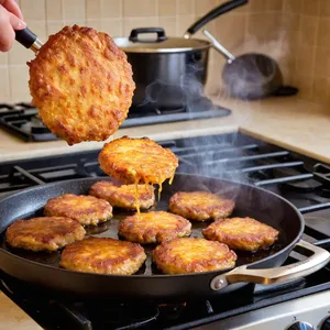 Рецепт Мясные звездочки с горчичным соусом и копченой паприкой - Жарка звездочек