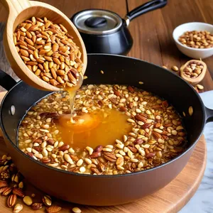 Рецепт Минестроне с брокколи и кедровыми орешками - Добавление кедровых орешков