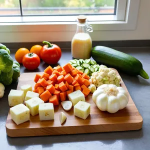 Рецепт Минестроне с цветной капустой и куркумой - Подготовка овощей
