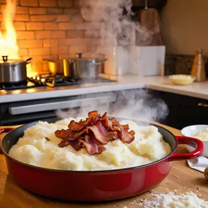 Рецепт Мини-пирожки с беконом и картофелем - Приготовление начинки