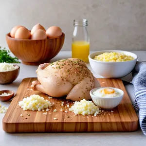 Рецепт Мини-пирожки с курицей и песто - Подготовка ингредиентов