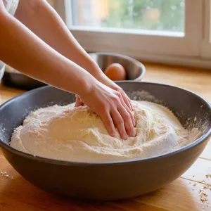 Рецепт Мини-пирожки с курицей и сыром - Приготовление теста