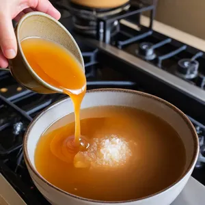 Рецепт Мисо-суп с курицей и зеленым луком - Добавление мисо-пасты