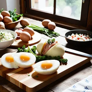 Рецепт Окрошка на ряженке с копчёной курицей - Подготовка ингредиентов