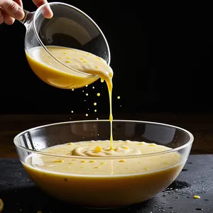 Рецепт Окрошка на ряженке с копчёной курицей - Приготовление заправки