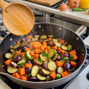 Рецепт Овощное рагу с баклажанами и кабачками - Добавление баклажанов и кабачков