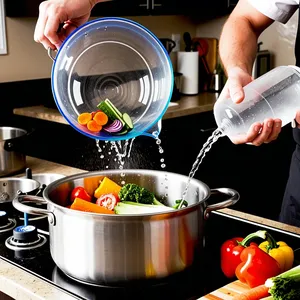 Рецепт Овощной бульон с корнем пастернака и чабрецом - Варка бульона