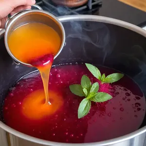 Рецепт Овощной бульон с корнем свеклы и майораном - Варка бульона