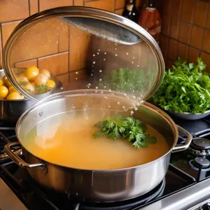 Рецепт Овощной бульон с морковью и луком-пореем - Варка бульона