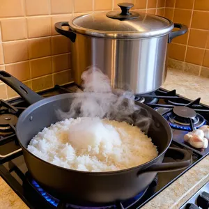 Рецепт Овощной плов с баклажанами и нутом - Тушение плова